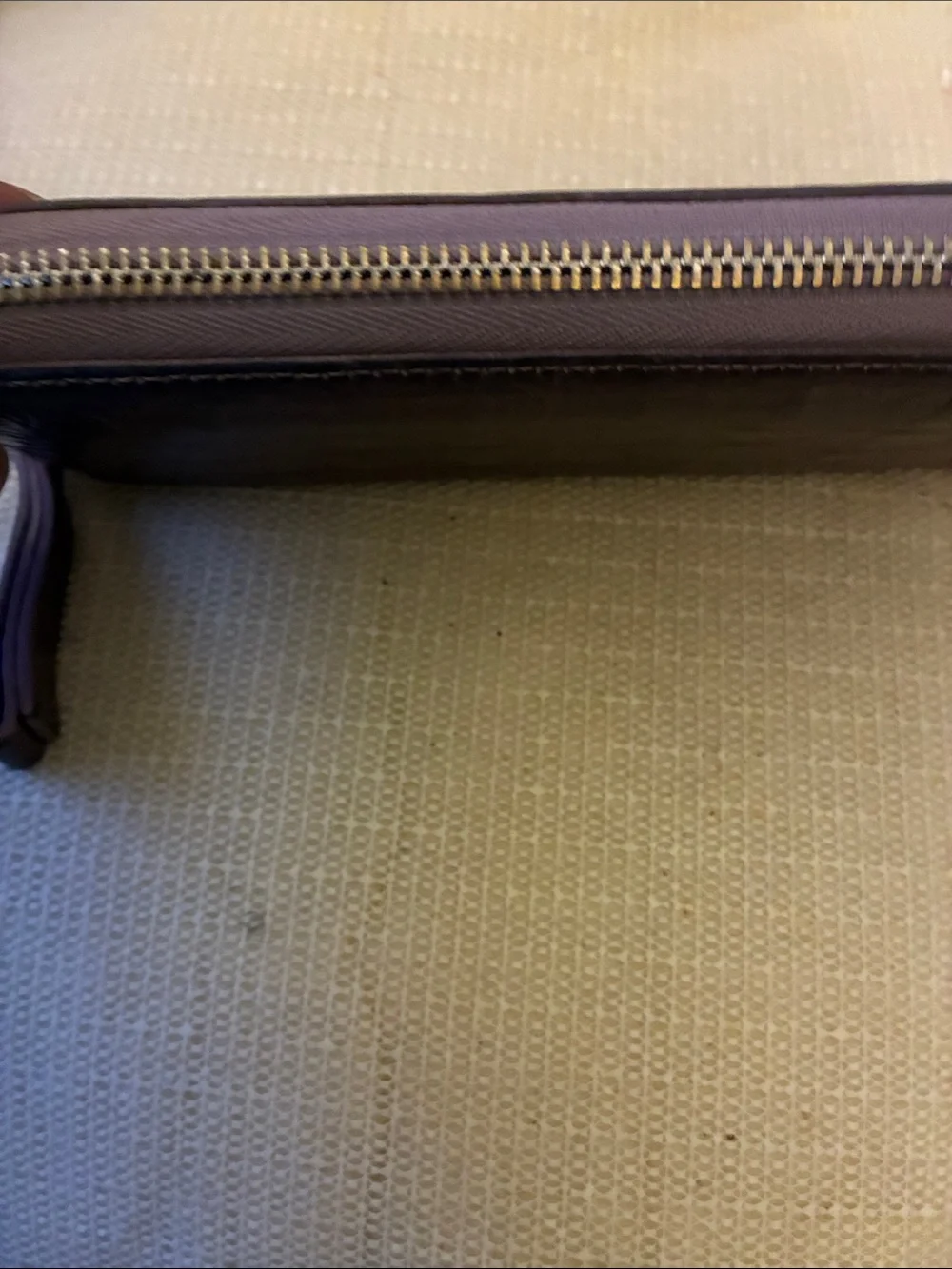 Kenneth Cole Reaction Brown faux Crocodile-Texture Zip Wallet clutch 18&card